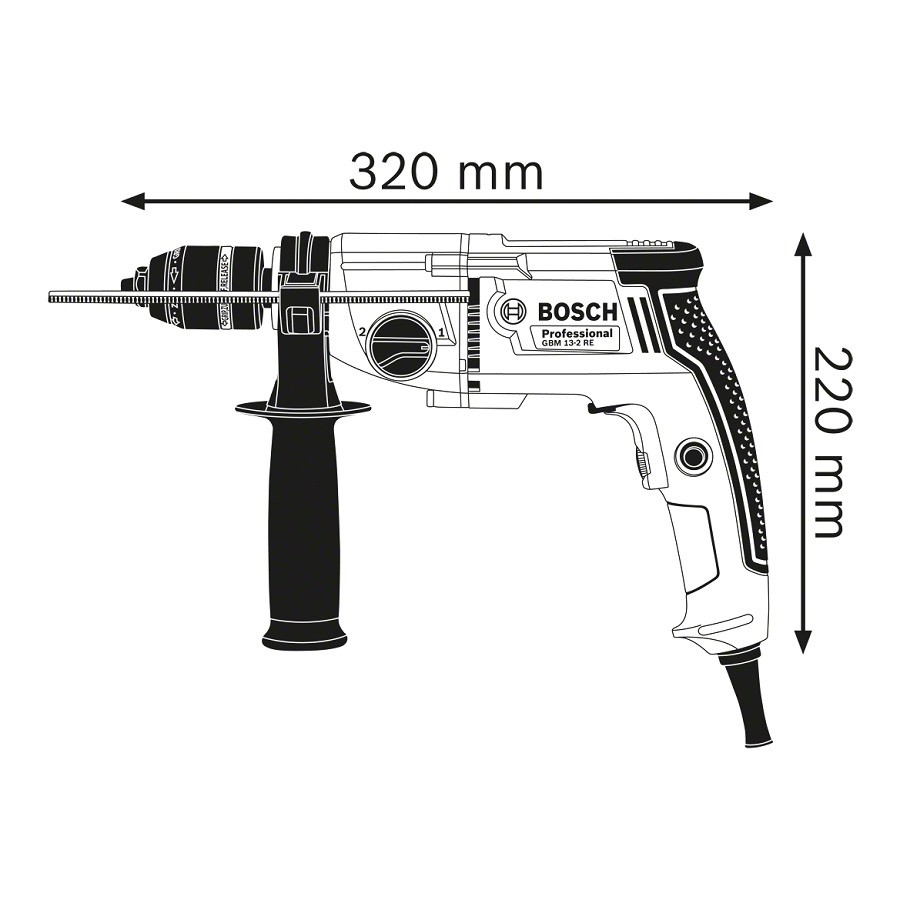 WIERTARKA GBM 13-2RE 750W SUW 