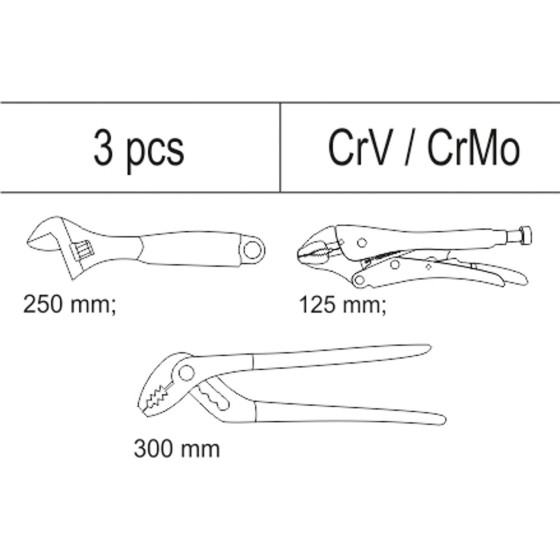 WKŁAD DO SZUFLADY ZESTAW SZCZYPIEC 3CZ - YT-55473.