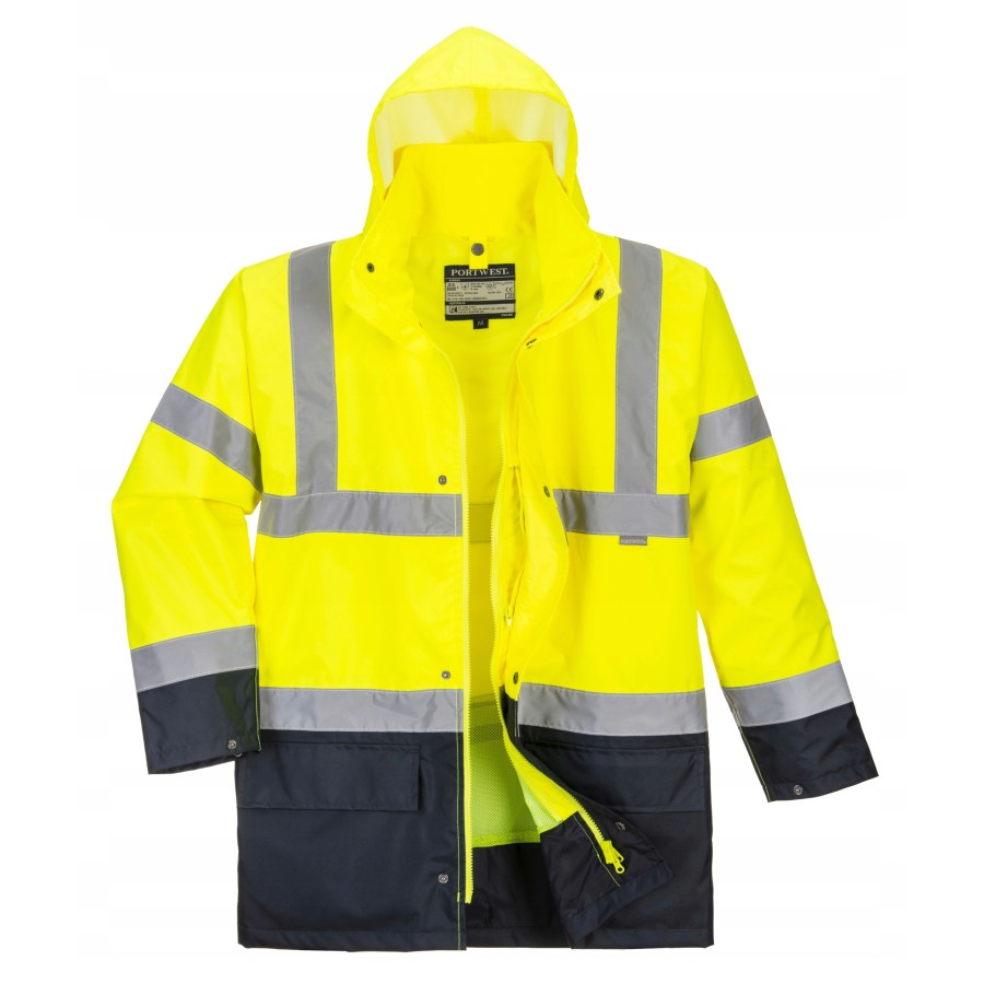 KURTKA OSTRZEGAWCZA OCIEPLANA S766YNR HI-VIS 5W1 XXL - S766YNRXXL.