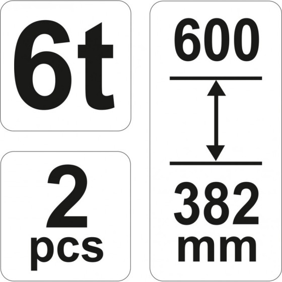 PODSTAWKI POD SAMOCHÓD 6T 2 SZT - YT-17312.