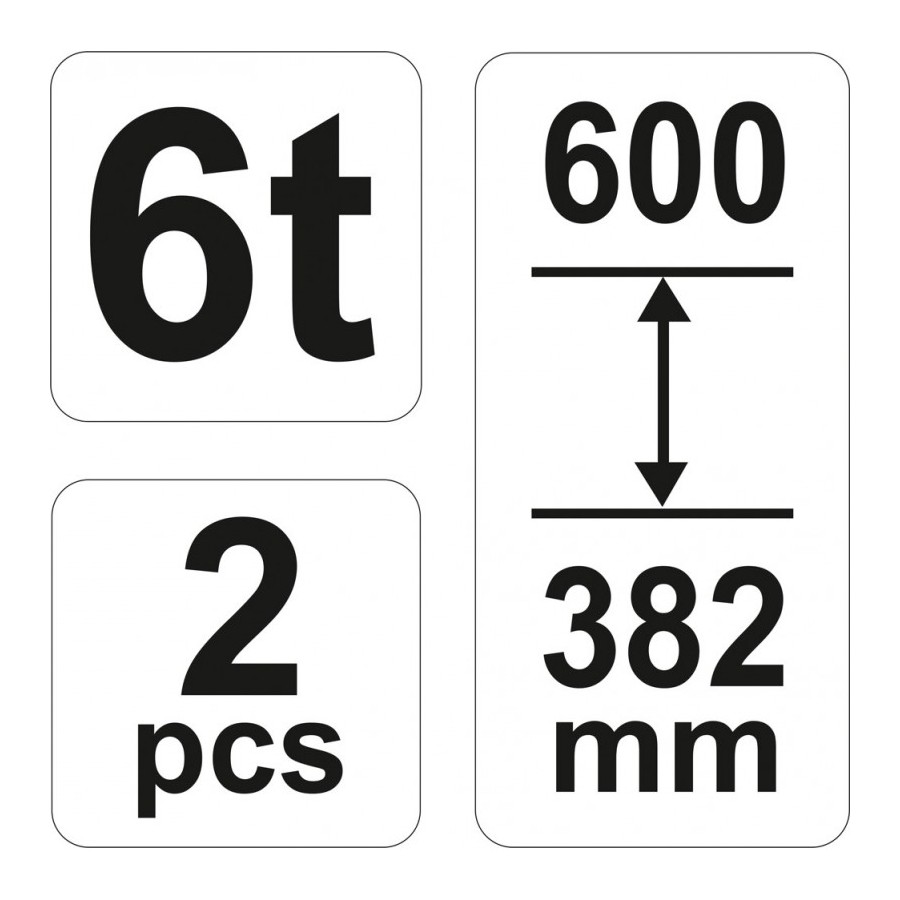 PODSTAWKI POD SAMOCHÓD 6T 2 SZT - YT-17312.