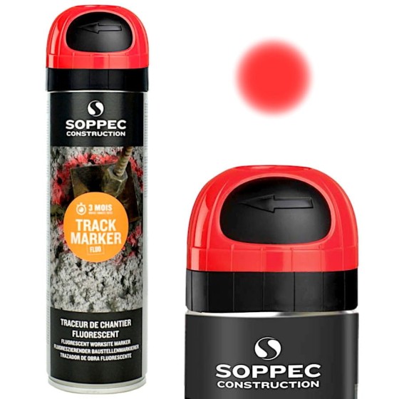 SOPPEC SPRAY GEODEZYJNY TRACK MARKER CZERWONY 500ML 