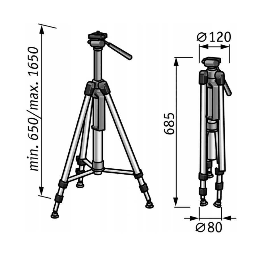 STATYW LASERA LKS 65-170 F 1/4'' 