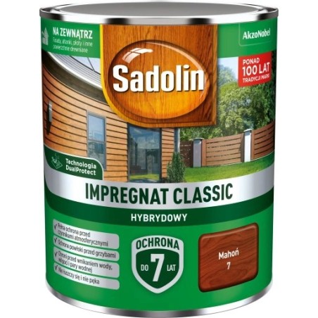 SADOLIN IMPREGNAT CLASSIC HYBRYDOWY 7 LAT MAHOŃ 4.5L 