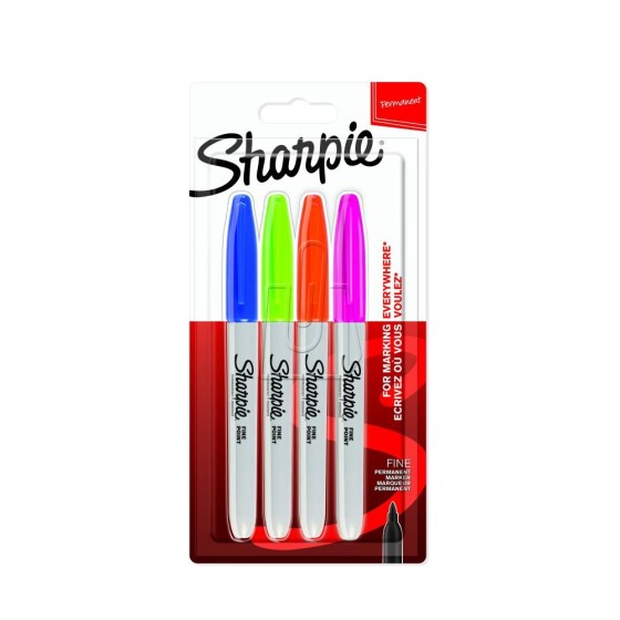 MARKERY SHARPIE FINE POINT ZESTAW 4 KOLORY 