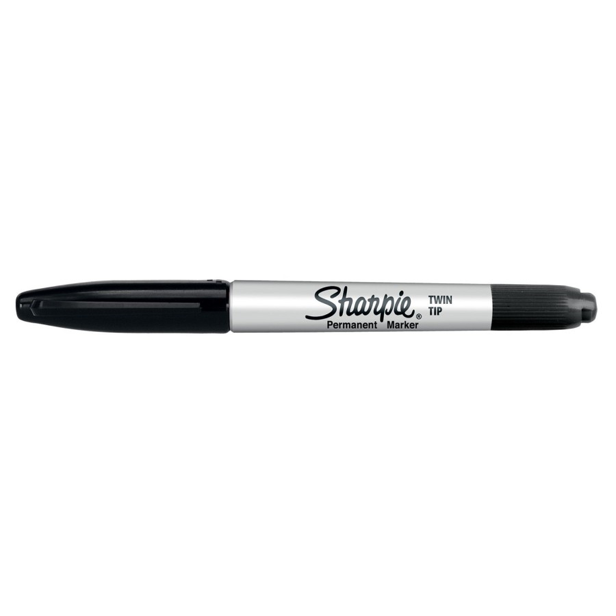 MARKER SHARPIE TWIN TIP CZARNY 