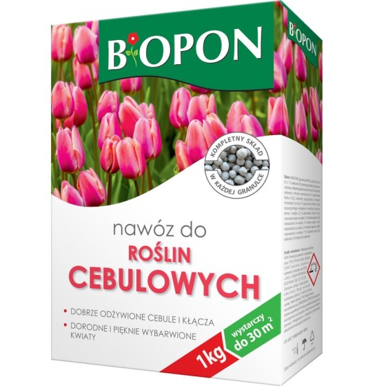 NAWÓZ - DO ROŚLIN CEBULOWYCH GRANULAT 1KG 