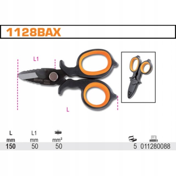 NOŻYCZKI DLA ELEKTRYKÓW - BE1128BAX.