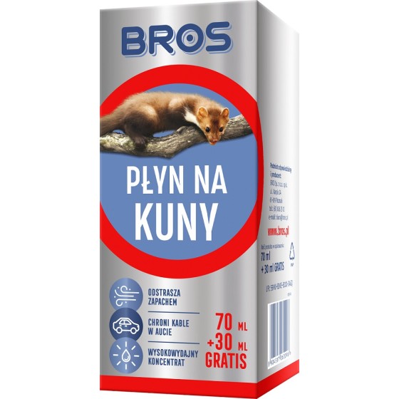 PŁYN NA KUNY 70ML+30ML GRATIS 