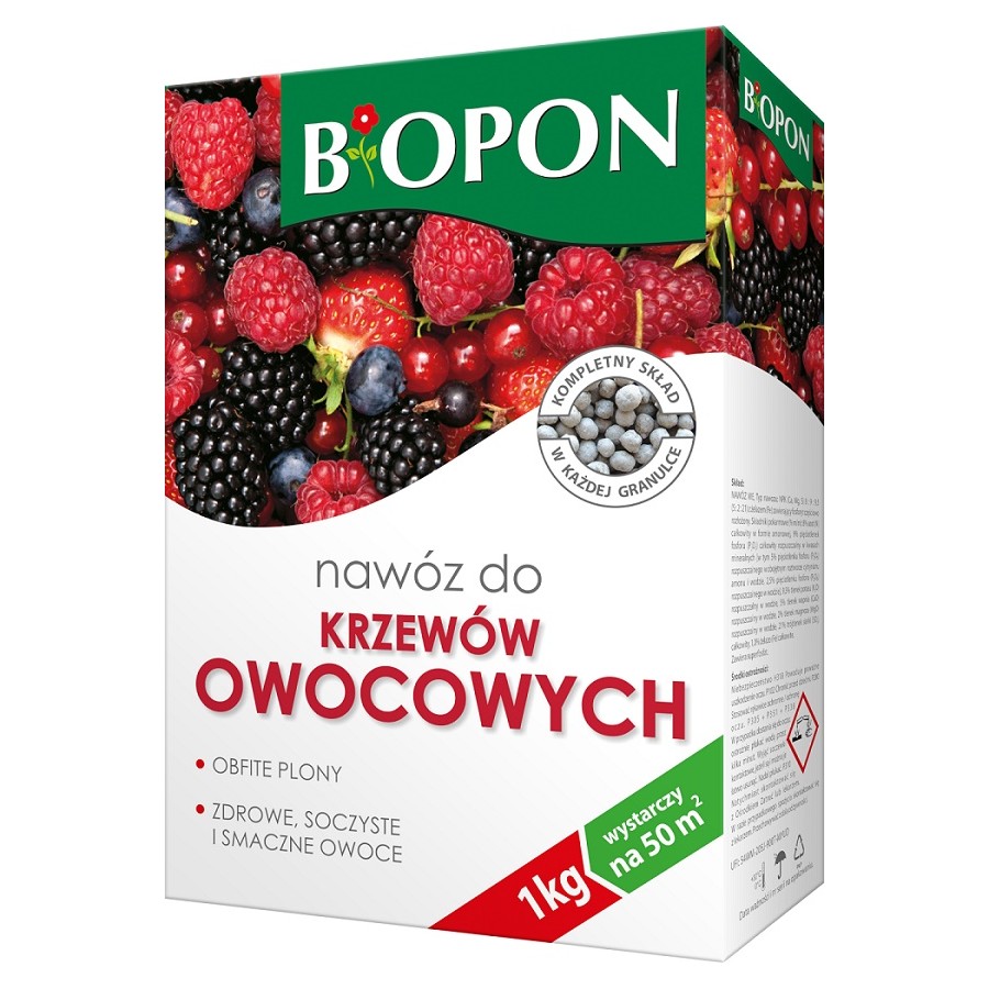 NAWÓZ, DO KRZEWÓW OWOCOWYCH GRANULAT 1KG-PROMOCJA 