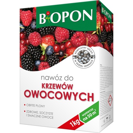 NAWÓZ, DO KRZEWÓW OWOCOWYCH GRANULAT 1KG-PROMOCJA 