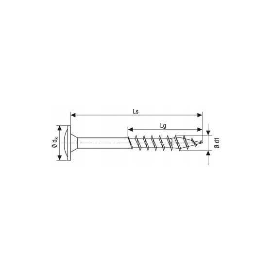 WKRĘT TALERZOWY (100) 6*160MM TX WIROX SPAX - 0251010601605.