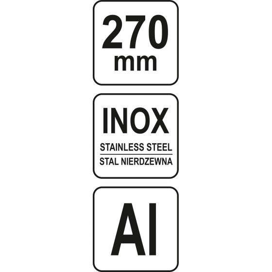 EKIERKA METALOWA 270MM - YT-70781.