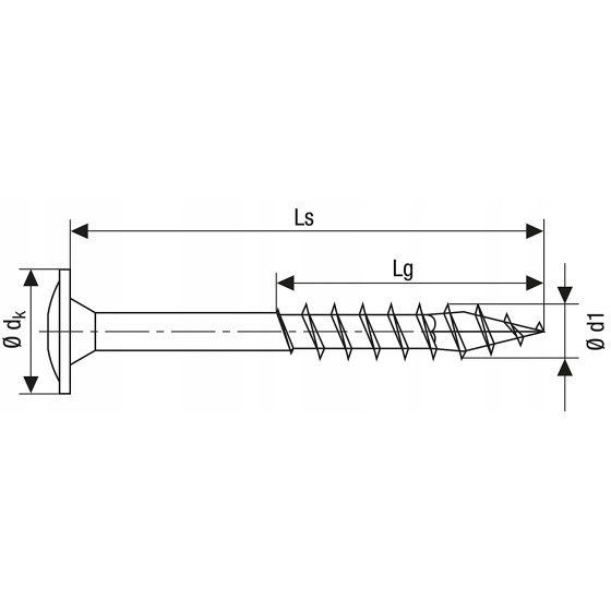 WKRĘT TALERZOWY (100) 6*120MM TX WIROX SPAX - 0251010601205.