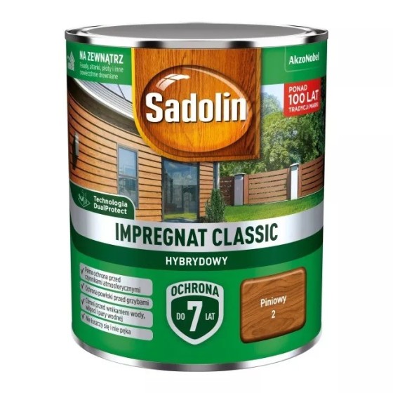 SADOLIN IMPREGNAT CLASSIC HYBRYDOWY 7 LAT PINIOWY 4.5L 