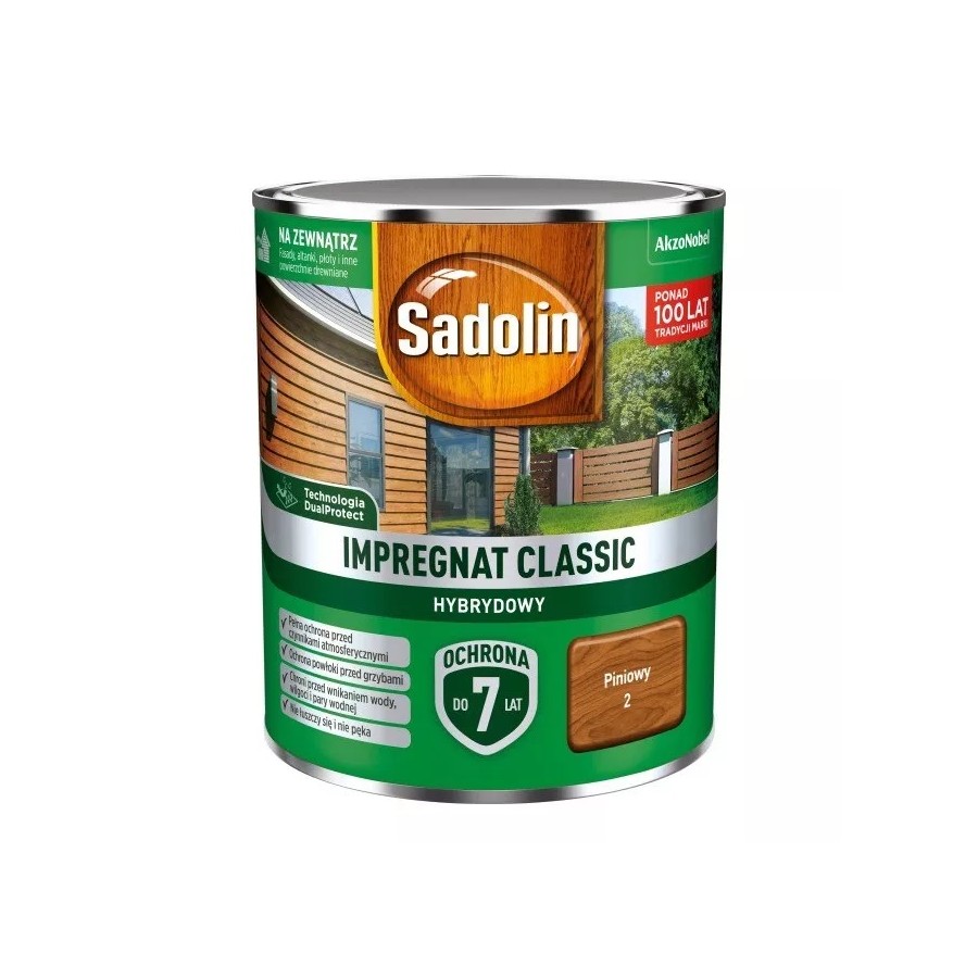 SADOLIN IMPREGNAT CLASSIC HYBRYDOWY 7 LAT PINIOWY 4.5L 