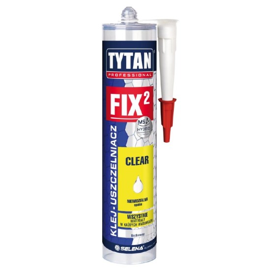 KLEJ MONTAŻOWY FIX2 CLEAR 290ML BEZBARWNY 