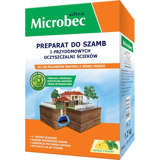 PREPARAT DO SZAMB - MICROBEC ULTRA 900G+300GRATIS 