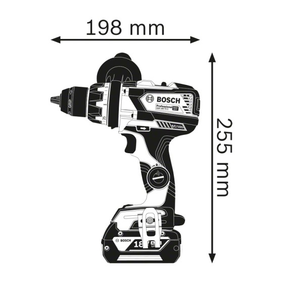 WIERTARKO-WKRĘTARKA AKUMULATOROWA GSR 18V-110 C 0*0AH L-BOXX