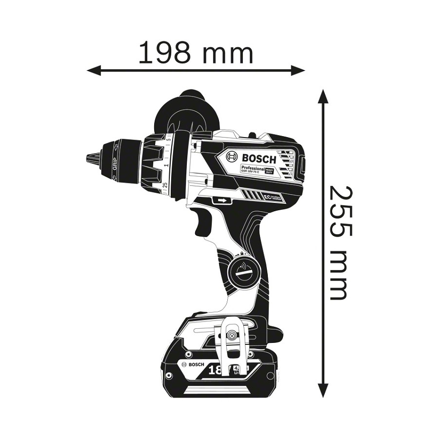 WIERTARKO-WKRĘTARKA AKUMULATOROWA GSR 18V-110 C 0*0AH L-BOXX