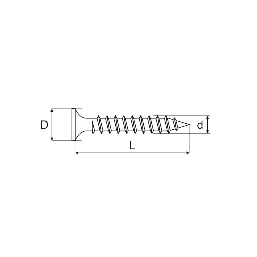 WKRĘT DO DREWNA OCYNK ŻÓŁTY 4.5*30MM 