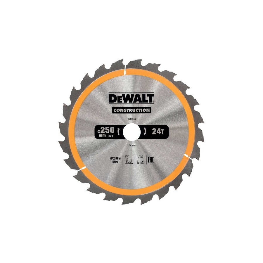 PIŁA TARCZOWA DO DREWNA 250/30MM, 24 ZĘBY - DT1956-QZ.