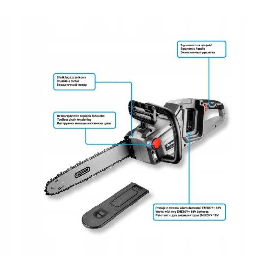AKUMULATOROWA PILARKA ŁAŃCUCHOWA 36V 350MM ENERGY+ - 58G043.