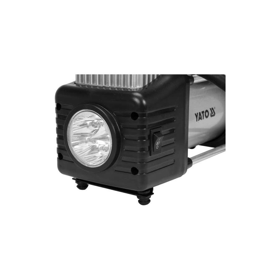 KOMPRESOR SAMOCHODOWY Z LAMPĄ LED 250W - YT-73462.