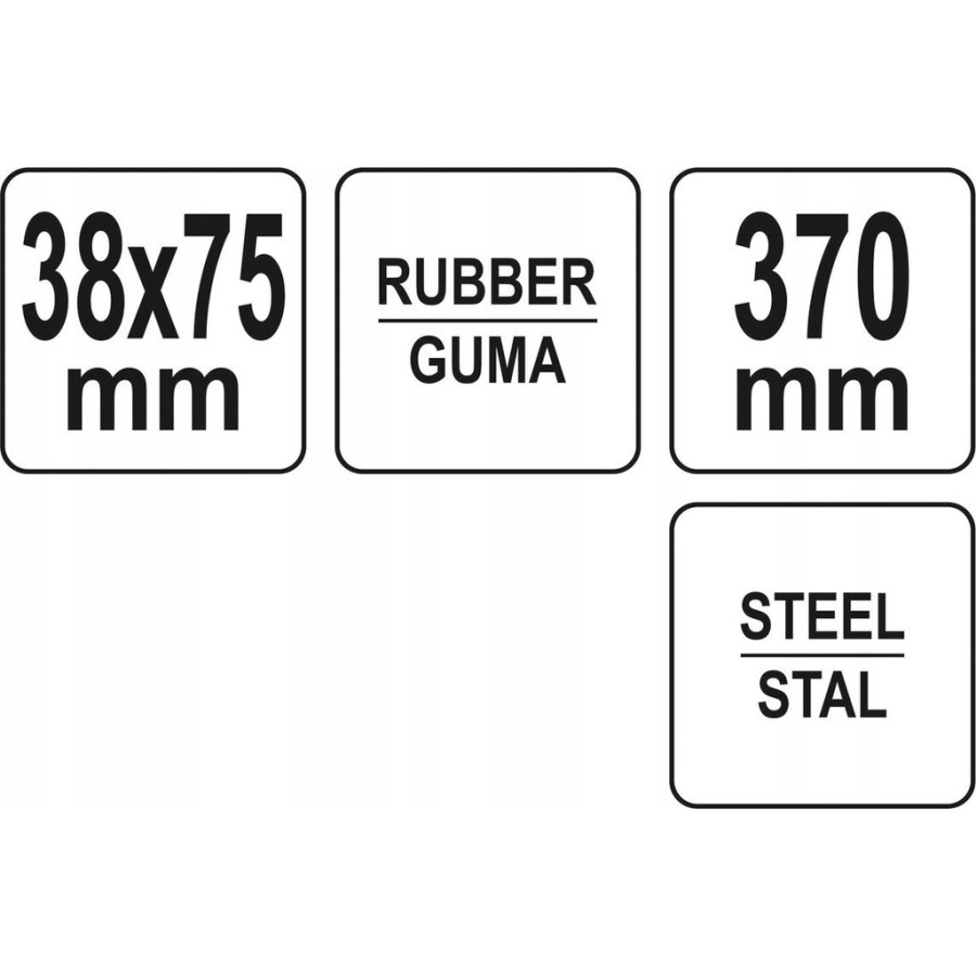 WAŁEK DOCISKOWY 75 MM Z UCHWYTEM STALOWYM - YT-44151.