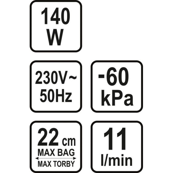 PAKOWARKA PRÓŻNIOWA DO ŻYWNOŚCI 140W - 67880.