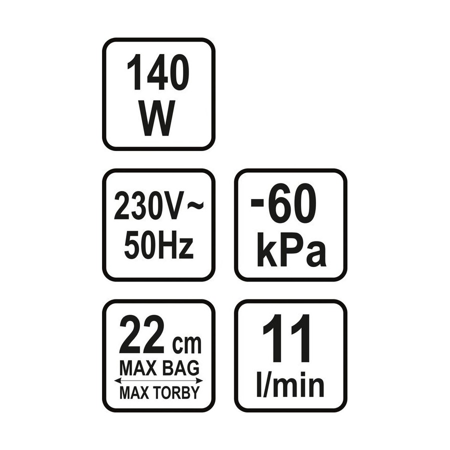 PAKOWARKA PRÓŻNIOWA DO ŻYWNOŚCI 140W - 67880.