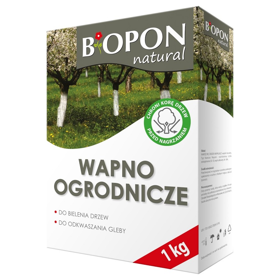 WAPNO - OGRODNICZE DO BIELENIA I ODKWASZANIA GLEBY, 1 KG 