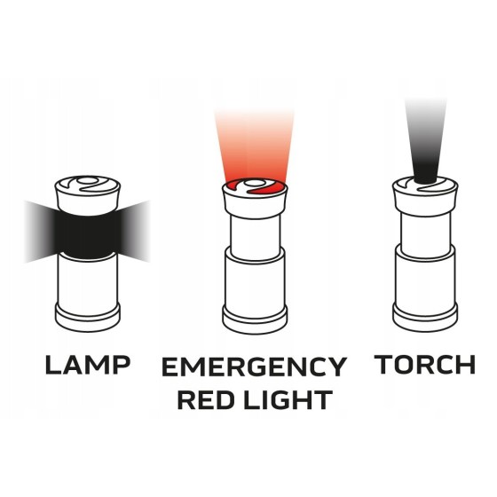 LAMPA BIWAKOWA 200 LM 3XAA 3 W 1 COB LED - 99-030.