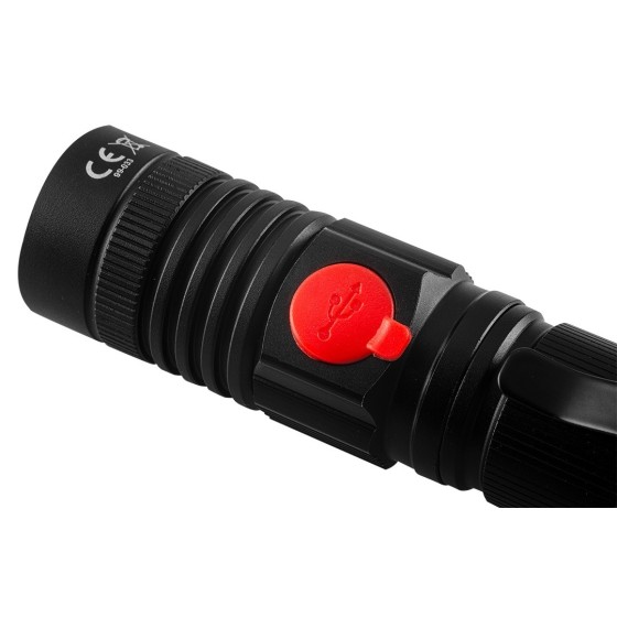 LATARKA AKUMULATOROWA USB 800 LM 2 W 1 CREE T6 LED - 99-033.