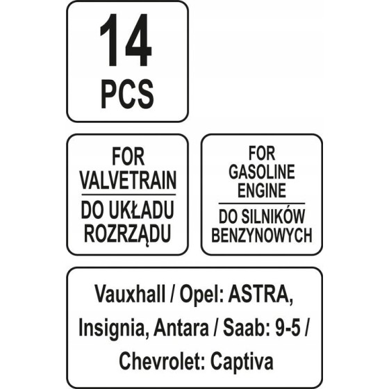 ZESTAW BLOKAD ROZRZĄDU OPEL - YT-06027.