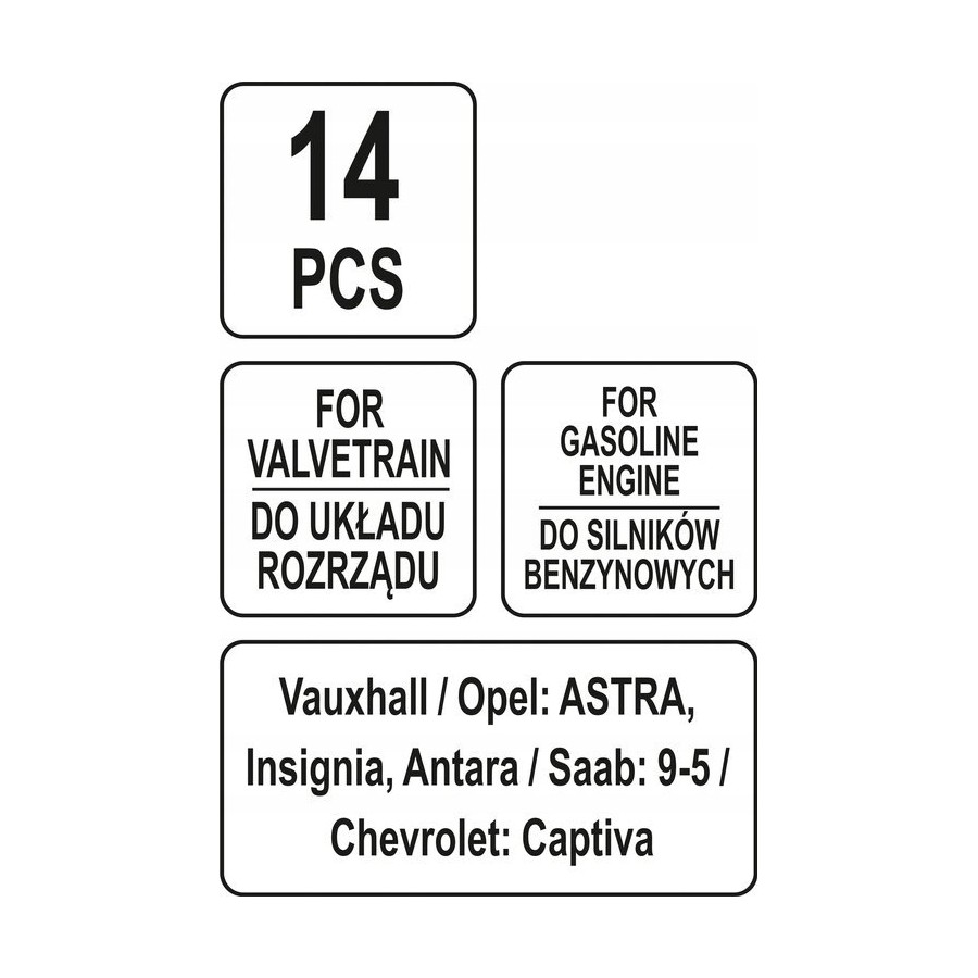 ZESTAW BLOKAD ROZRZĄDU OPEL - YT-06027.