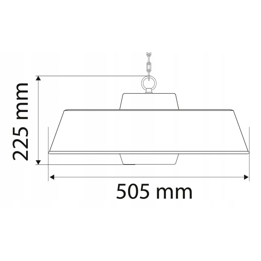 PROMIENNIK SUFITOWY 2000W ALUMINIOWY Z PILOTEM WŁĄCZNIK - 90-038.