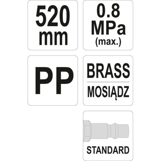 PISTOLET DO PRZEDMUCHIWANIA 520MM - YT-23733.