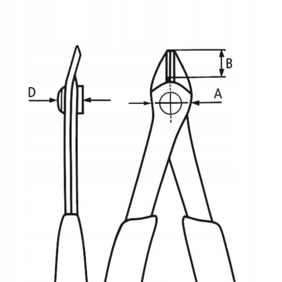 SZCZYPCE TNĄCE BOCZNE ZE SPRĘŻYNKĄ IZOLOWANE 125MM 