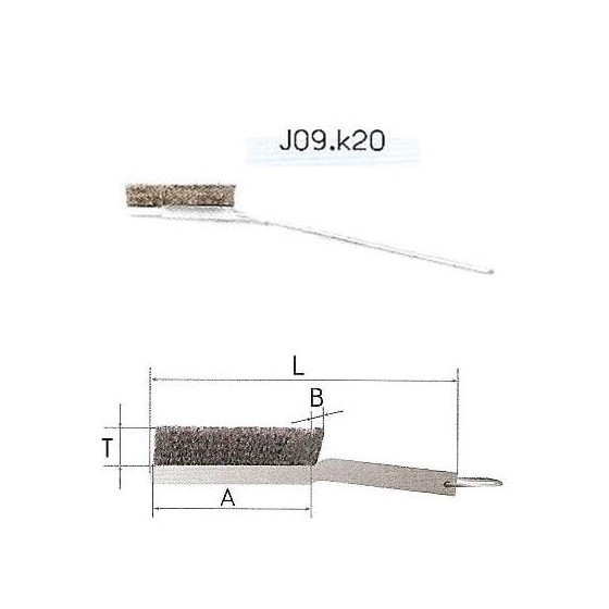 SZCZOTKA RĘCZNA METALOWA A-60 DRUT KWASOODPORNY T13 