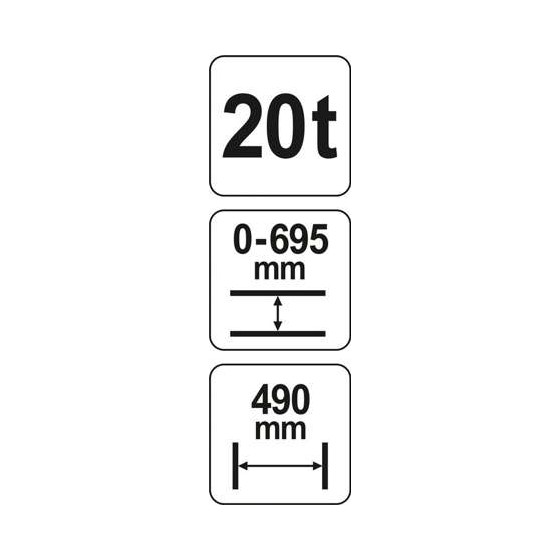 PRASA HYDRAULICZNA 20T - YT-55581.