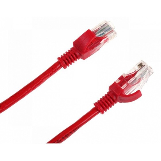 KABEL UTP K.6E 2.0M CZRWONY PATCHCORD 