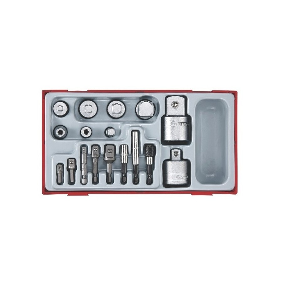 ZESTAW ŁĄCZNIKÓW POŚREDNICH TENG TOOLS TTADP17,17 ELEMENTÓW - 185800109.