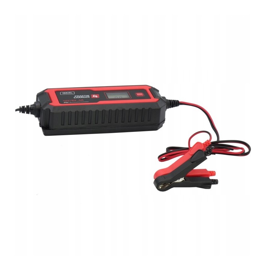 PROSTOWNIK INTELIGENTNY PRAKTIK CHARGER 4 LCD 6/12V - PCHARGE4V2.