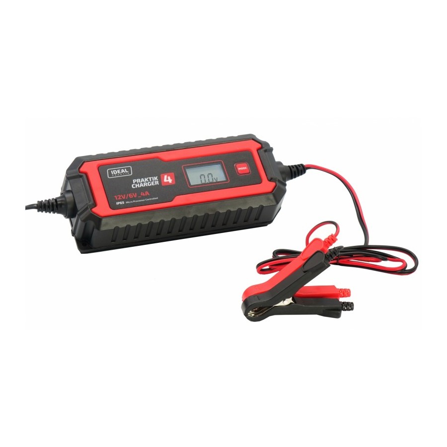 PROSTOWNIK INTELIGENTNY PRAKTIK CHARGER 4 LCD 6/12V - PCHARGE4V2.