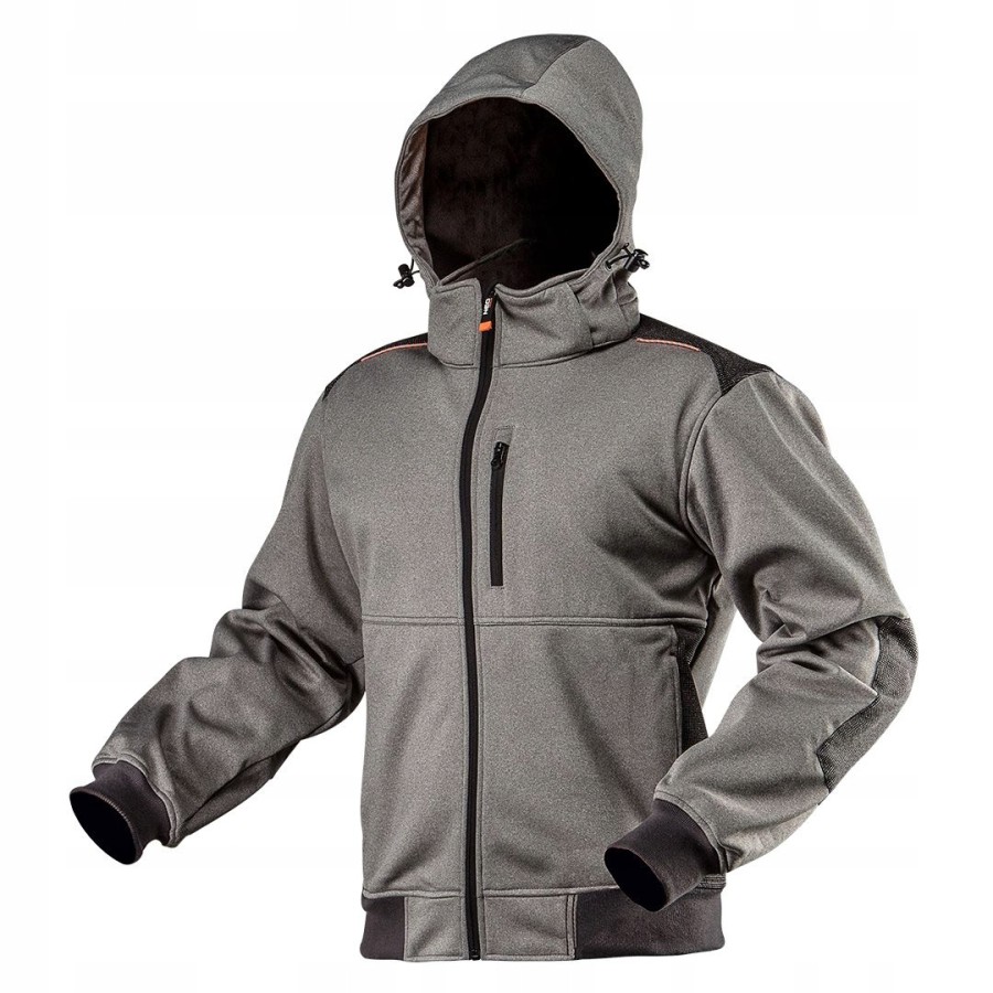 KURTKA SOFTSHELL Z KAPTUREM ODPINANYM, ROZMIAR M - 81-551-M.