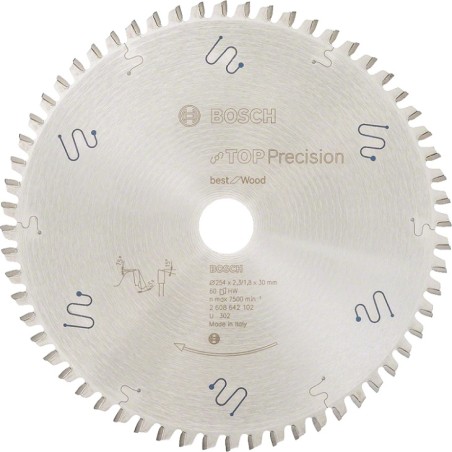 TARCZA PILARSKA TOP PRECISION BS WO B 254*30*2.3MM 60T 