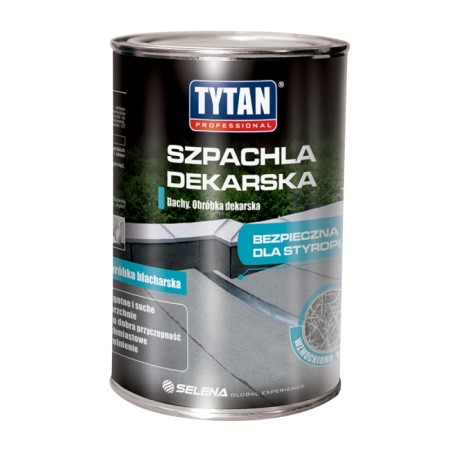 SZPACHLA DEKARSKA TYTAN 1KG CZARNA 