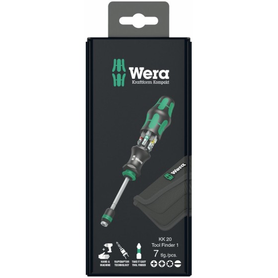 ZESTAW WKRĘTAKÓW KRAFTFORM KOMPAKT TOOL FINDER+ETUI, 7CZ - 05051016001.