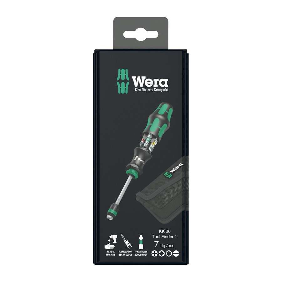 ZESTAW WKRĘTAKÓW KRAFTFORM KOMPAKT TOOL FINDER+ETUI, 7CZ - 05051016001.